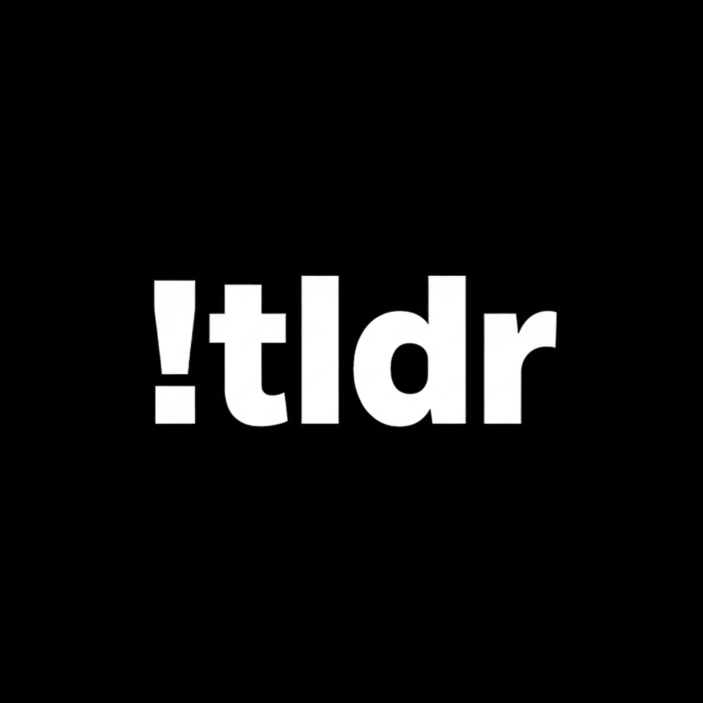 !tldr black logo